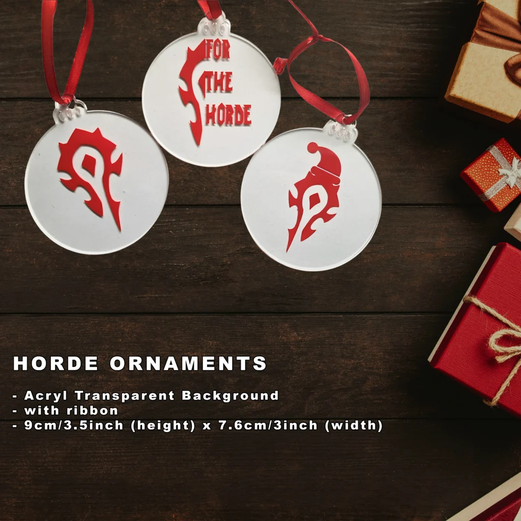 Horde Acryl Weihnachtsornamente